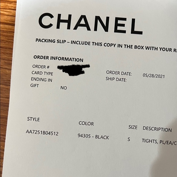 Chanel CC Logo Tights - Picture 3 of 3